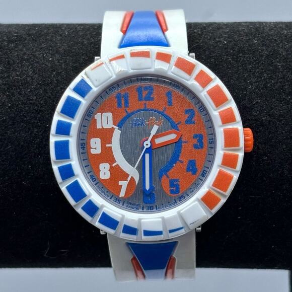 Y2K Blue Flik Flak Men's Watch - Picture 2 of 5